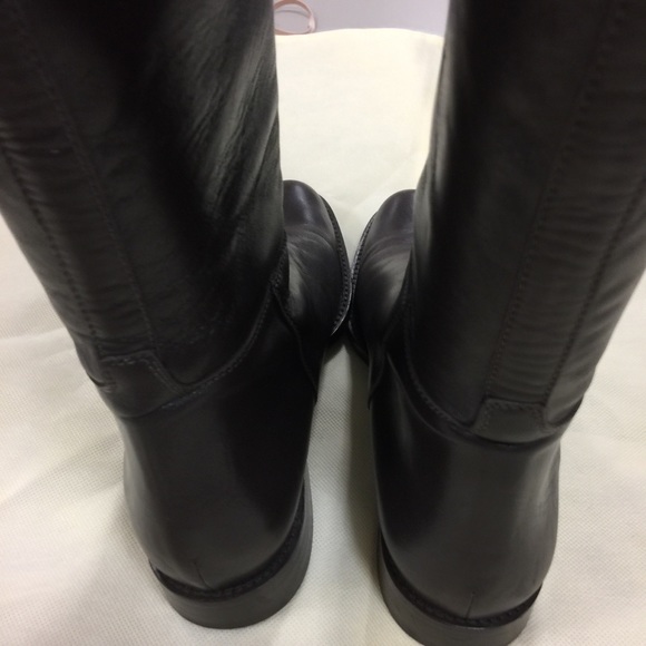 Brown tall classic riding boots by Veri Cuoio - Picture 4 of 8